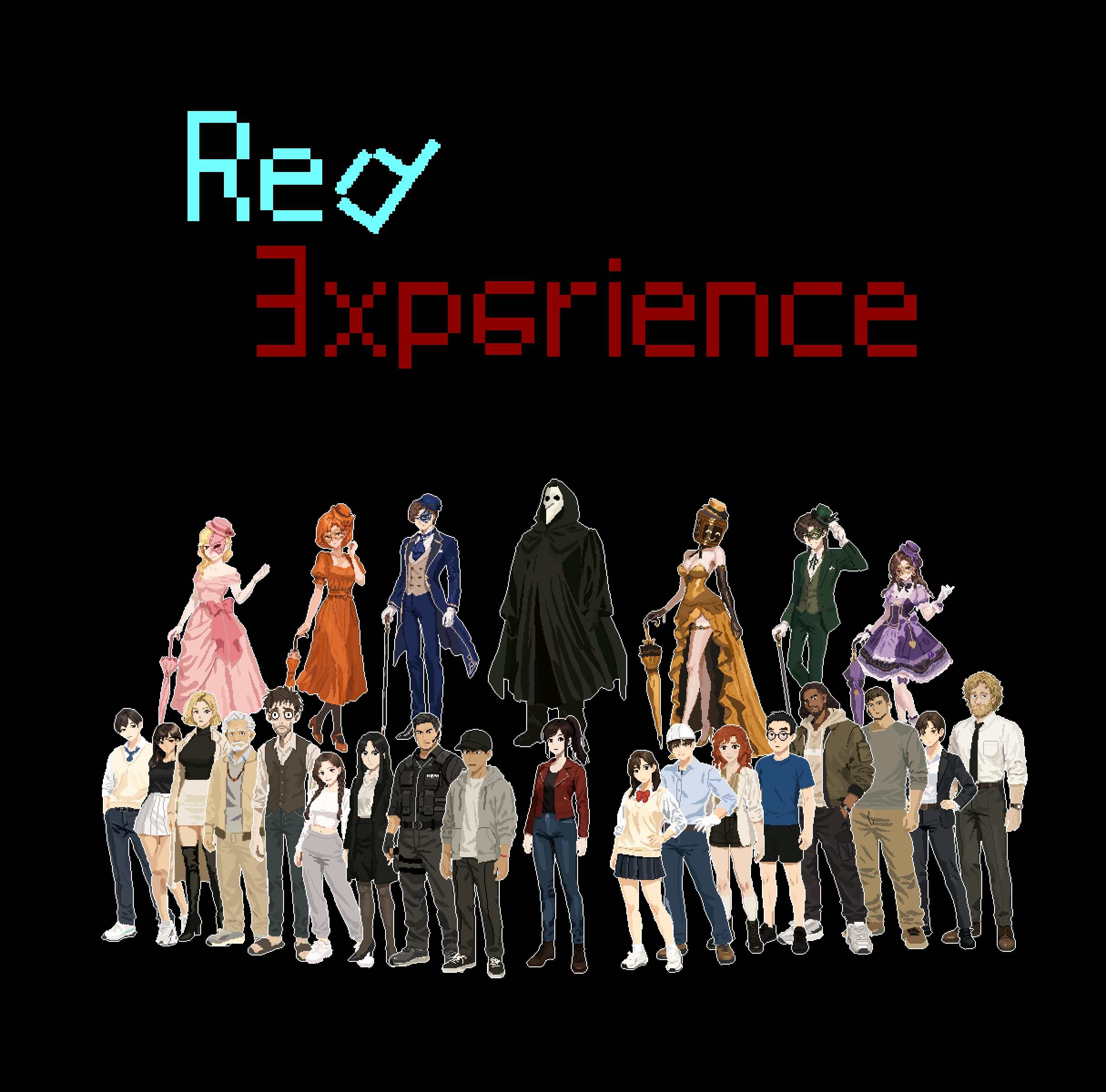 Red Experience 전체 캐릭터 단체 이미지