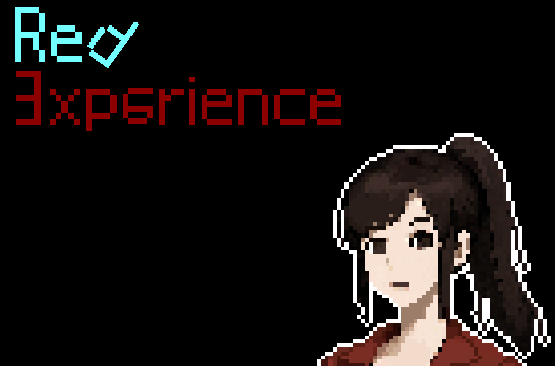 Red Experience 로고와 캐릭터 홍수연
